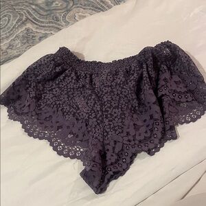 Victoria's Secret Purple Lace Sleep Shorts